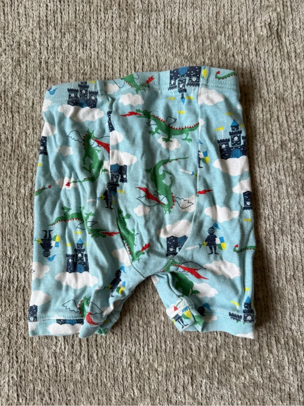 Baby Gap Dragon Castle Pajama Set Size 5 Fantasy Cotton Short Sleeve